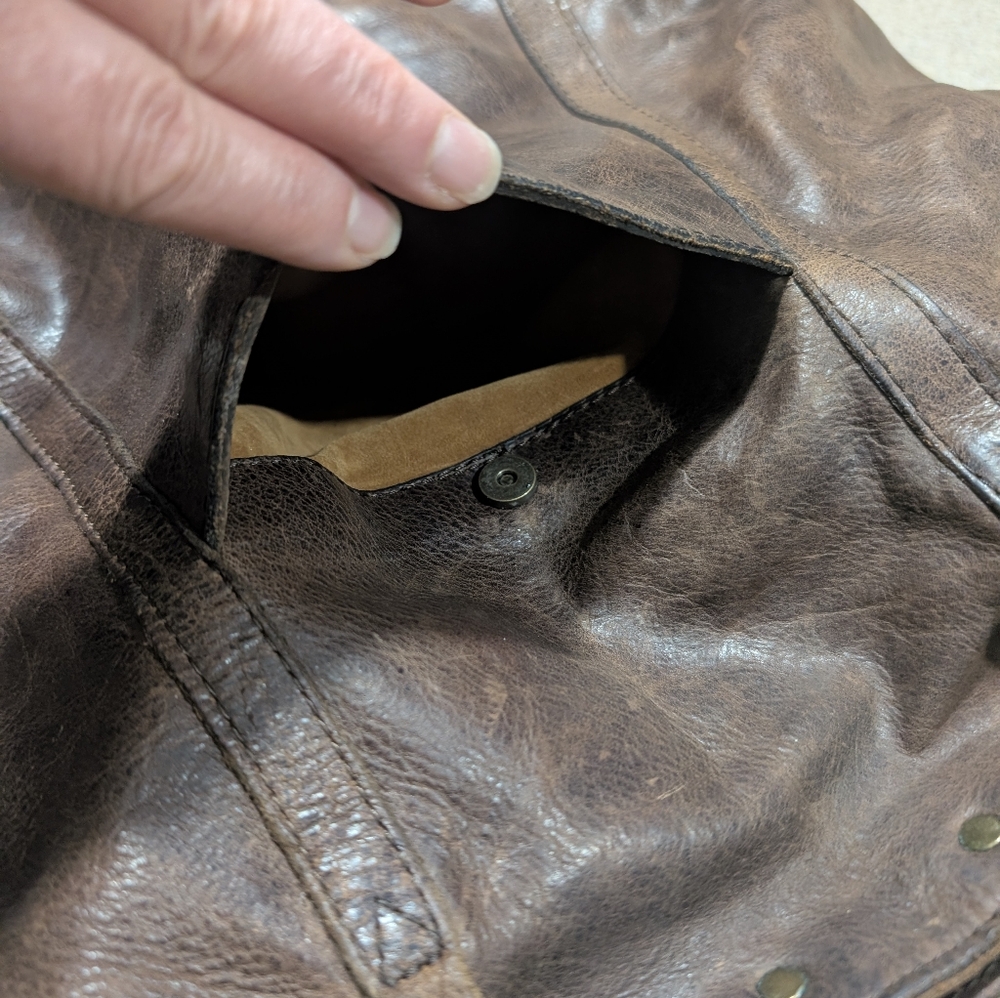 Patricia Nash Benvenuto Tote In Brown Distressed Italian Leather - Picture 10 of 16